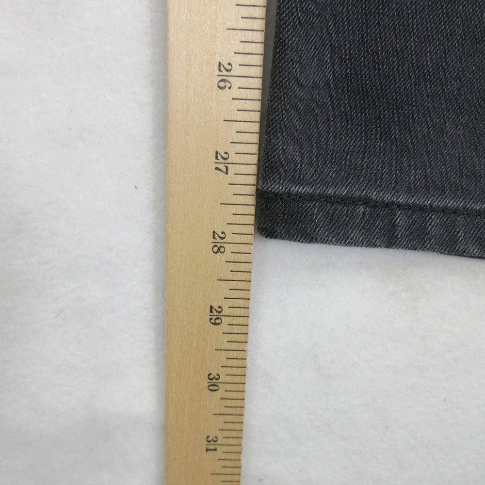 Levi's Men's Jeans 33x28 569 Loose Straight Black Denim Pants